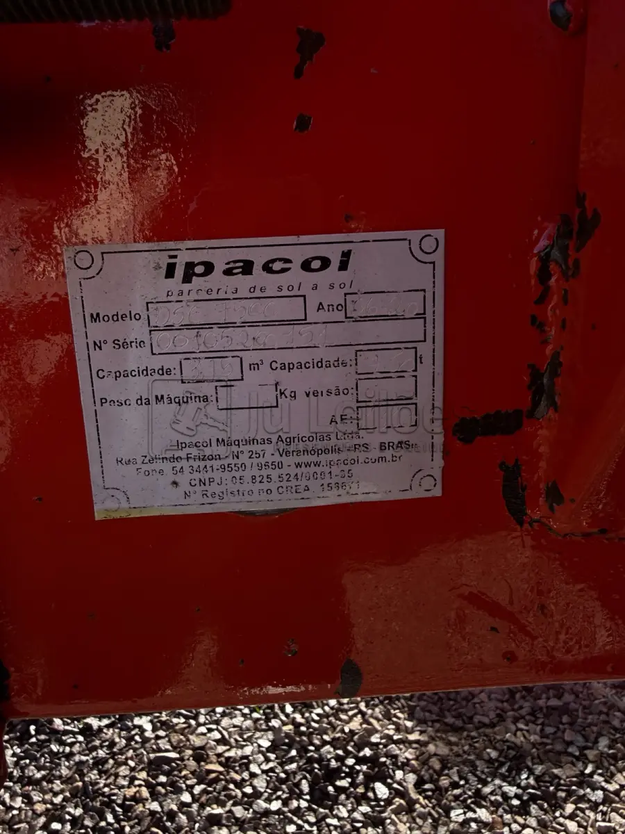 LOTE 009 - DISTRIBUIDOR DE CALÁRIO IPACOL