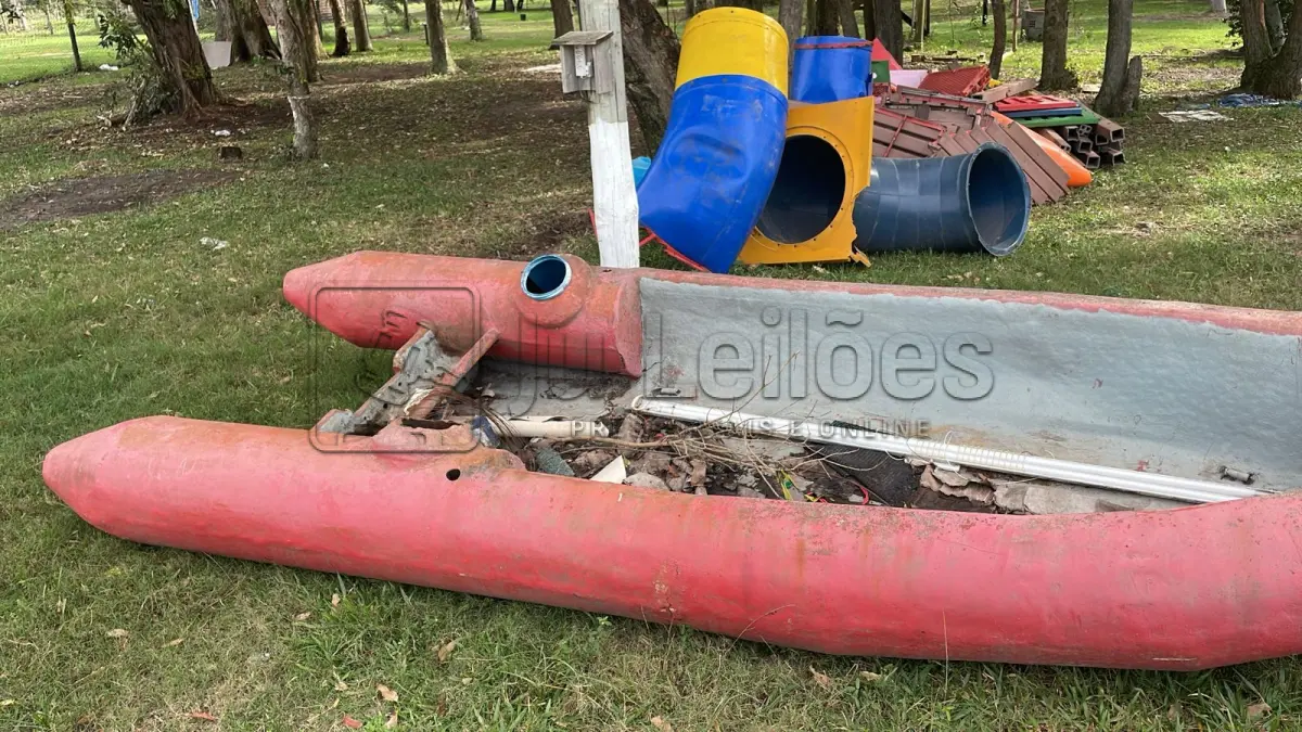 LOTE 022 - BOTE DE PESCA E MOTOR