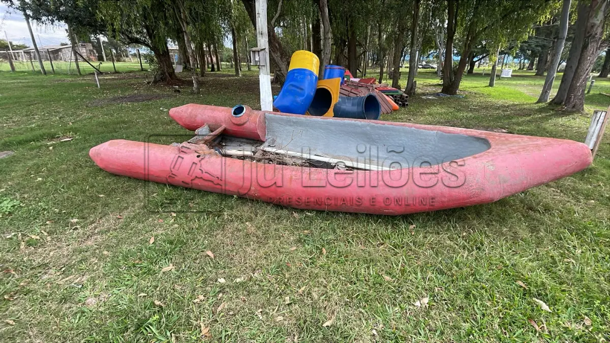 LOTE 022 - BOTE DE PESCA E MOTOR